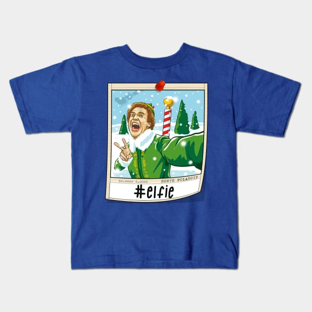 Elfie Kids T-Shirt by CoDDesigns